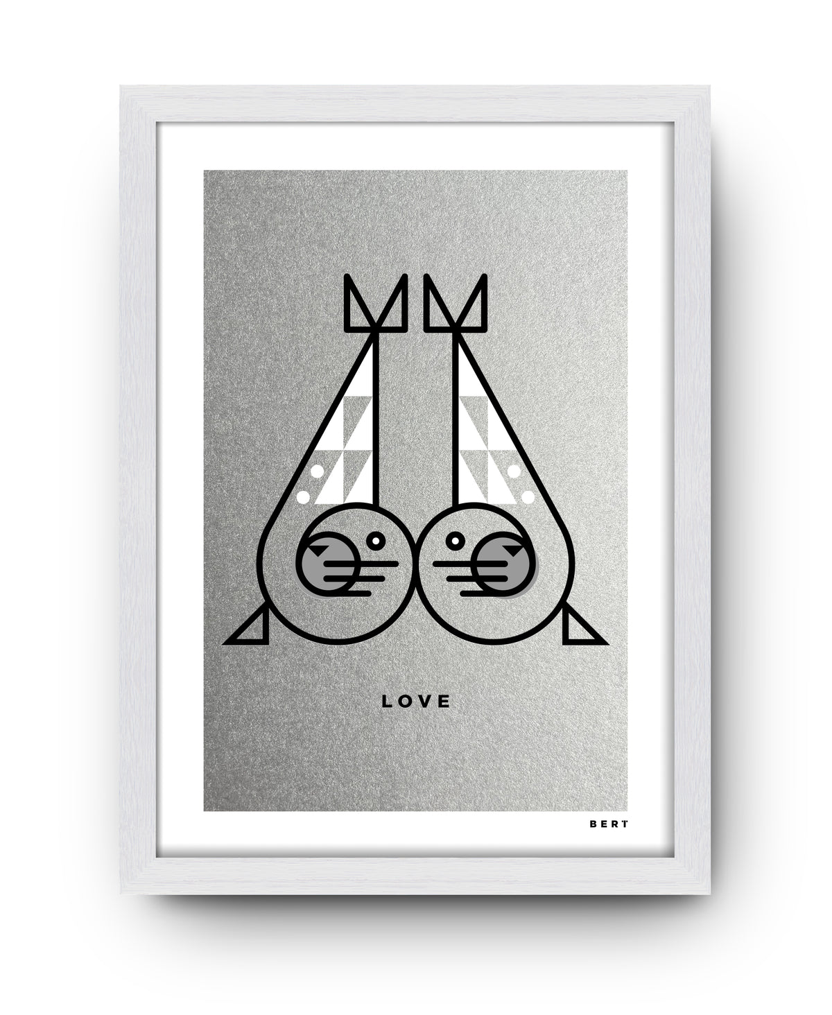 SEALS SILVER LOVE | LIMITED EDITION WALL ART