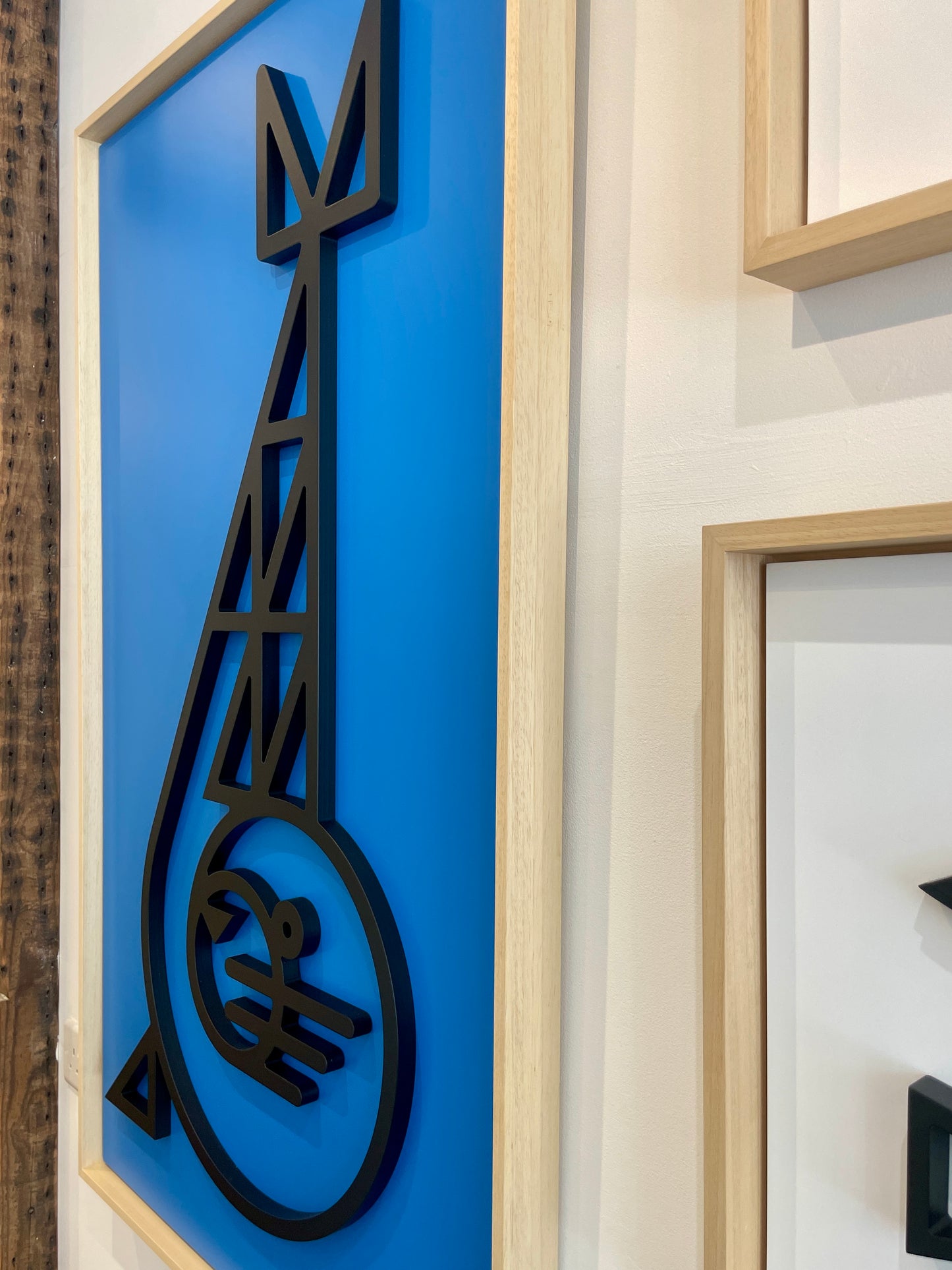New! Seal Blue | Wood Relief Art