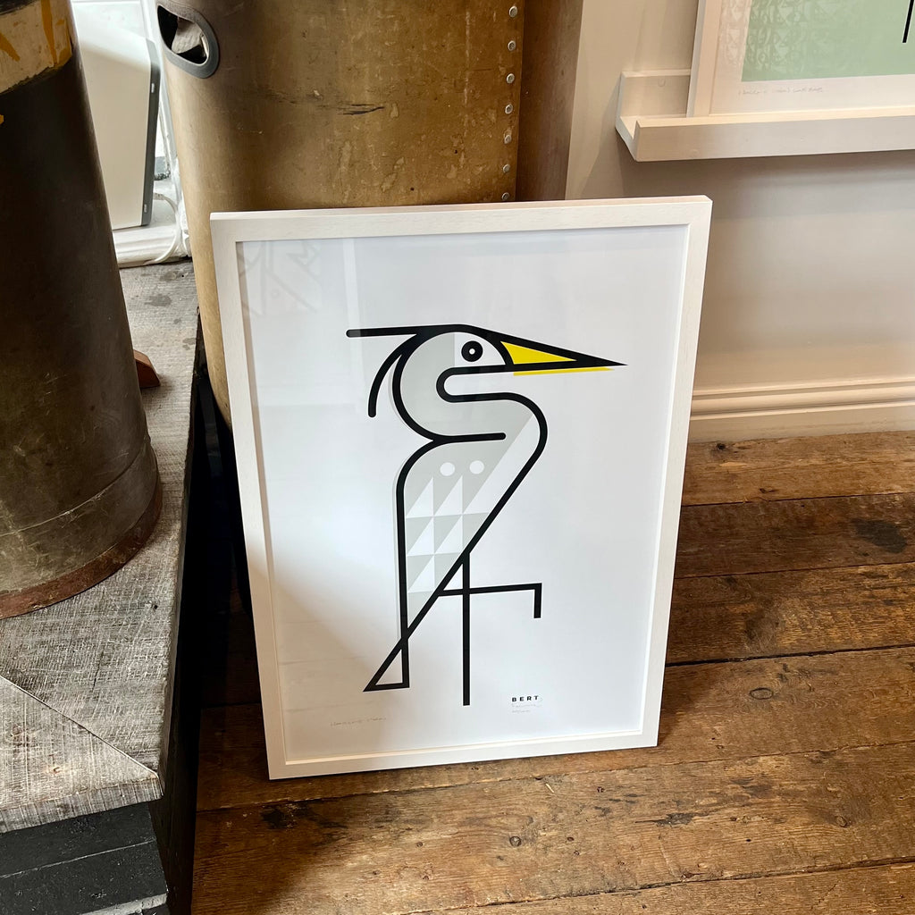 SSF24: A2 Framed Heron Art