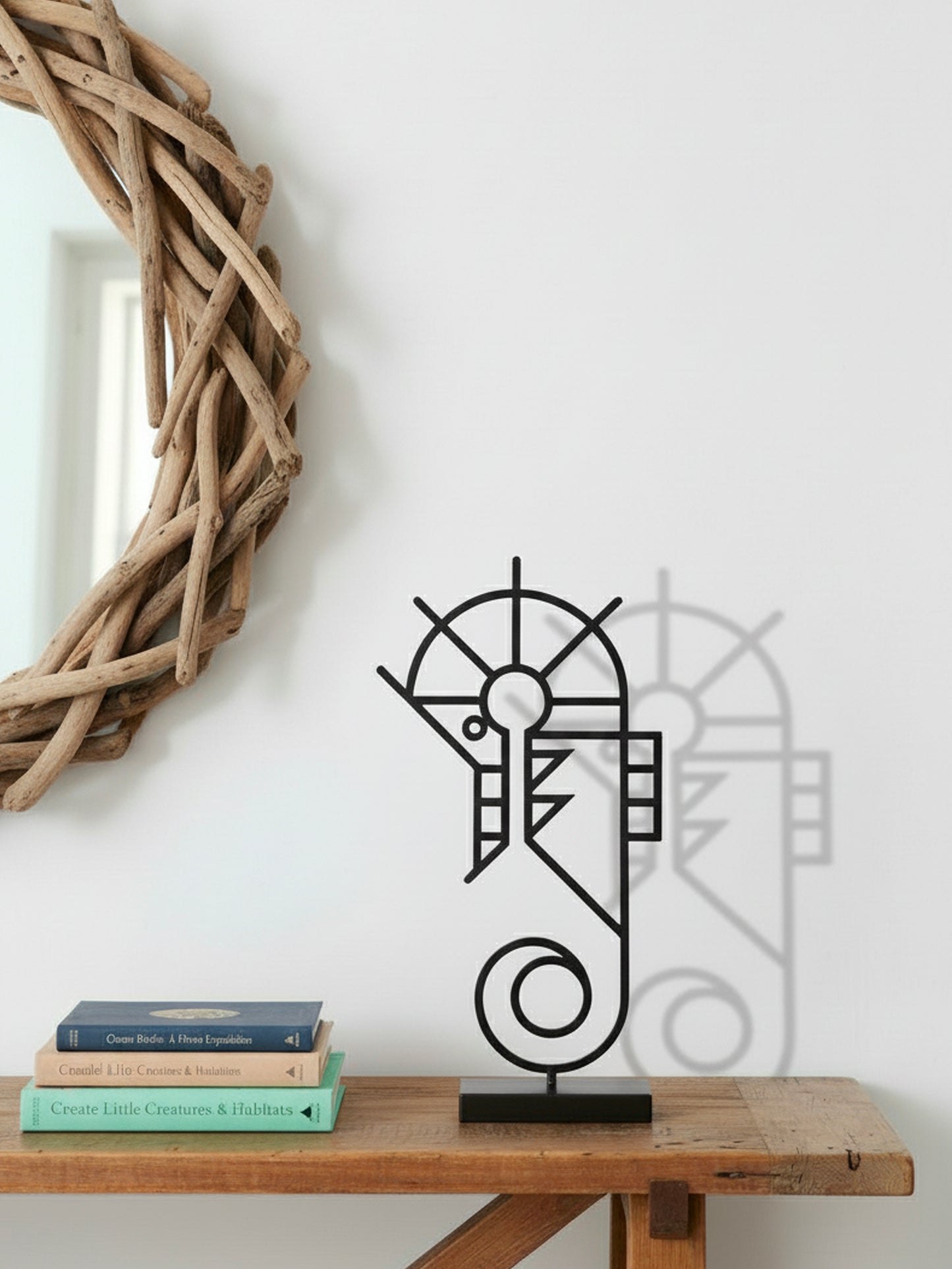 Seahorse Sculpture - Black Metalwork by Bert Fowler - Special Edition