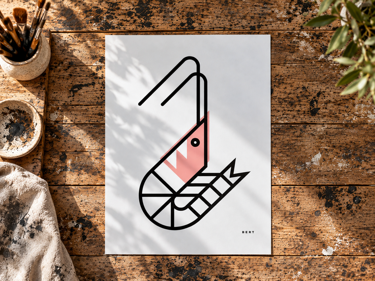 So Shrimp Art Print