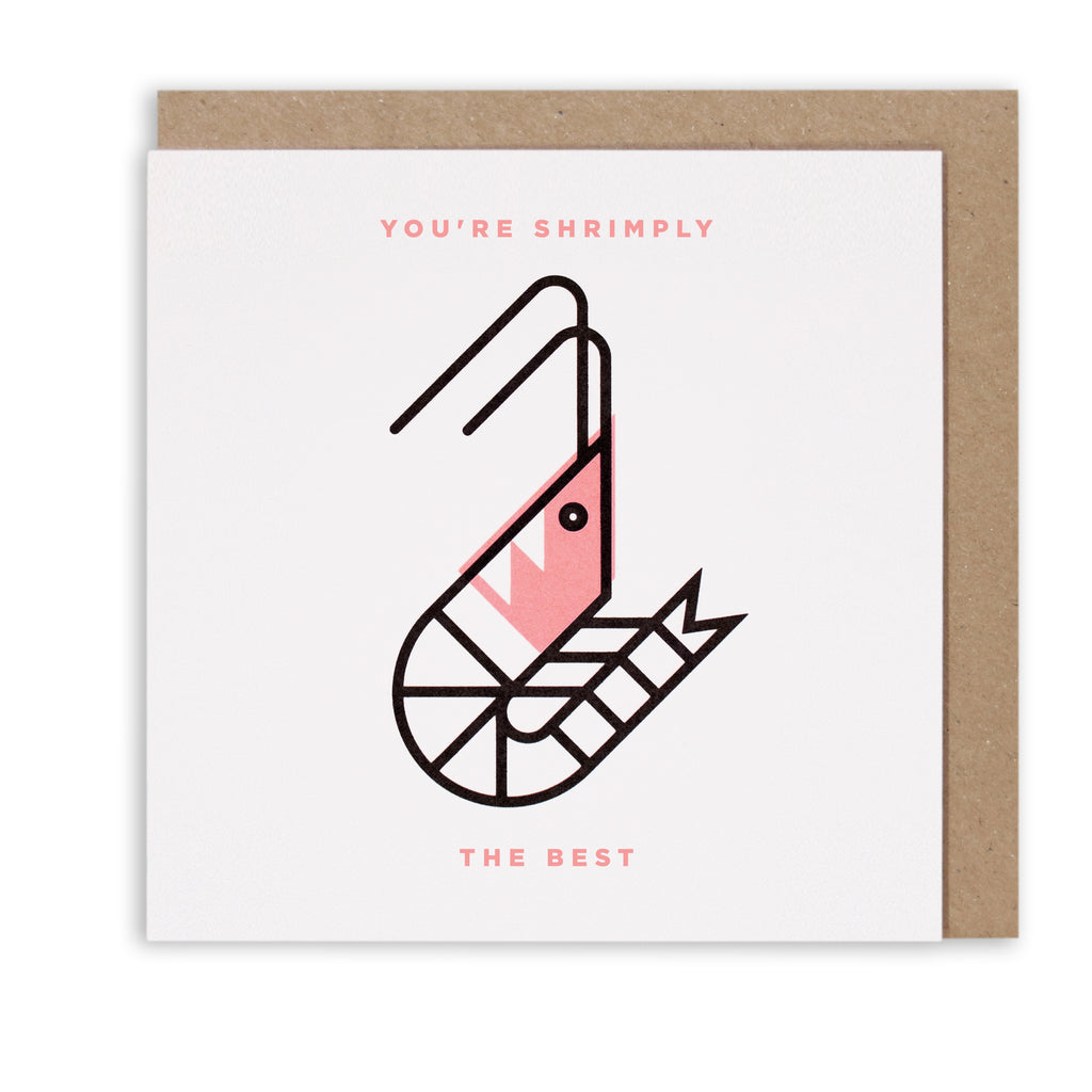 BERT & BUOY GREETING CARD YOU'RE SHRIMPLY THE BEST