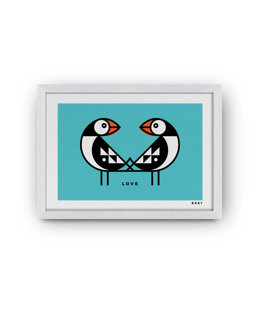 PETITE PUFFINS LOVE  | OPEN EDITION WALL ART