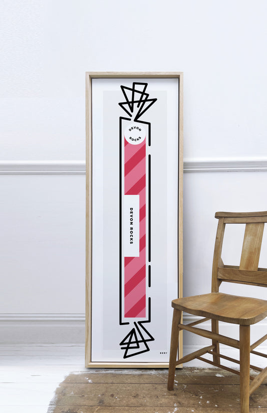 New! Devon Rocks | Large Framed Canvas