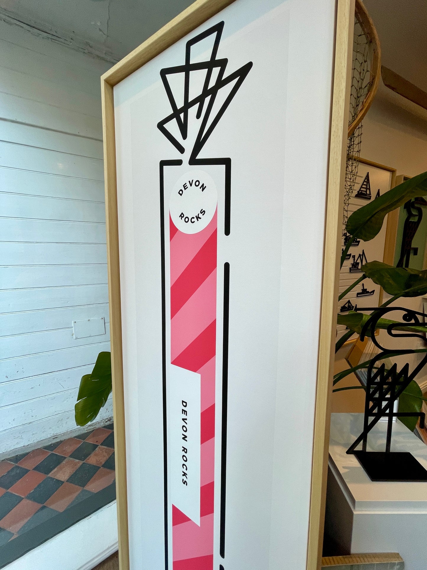 New! Devon Rocks | Large Framed Canvas