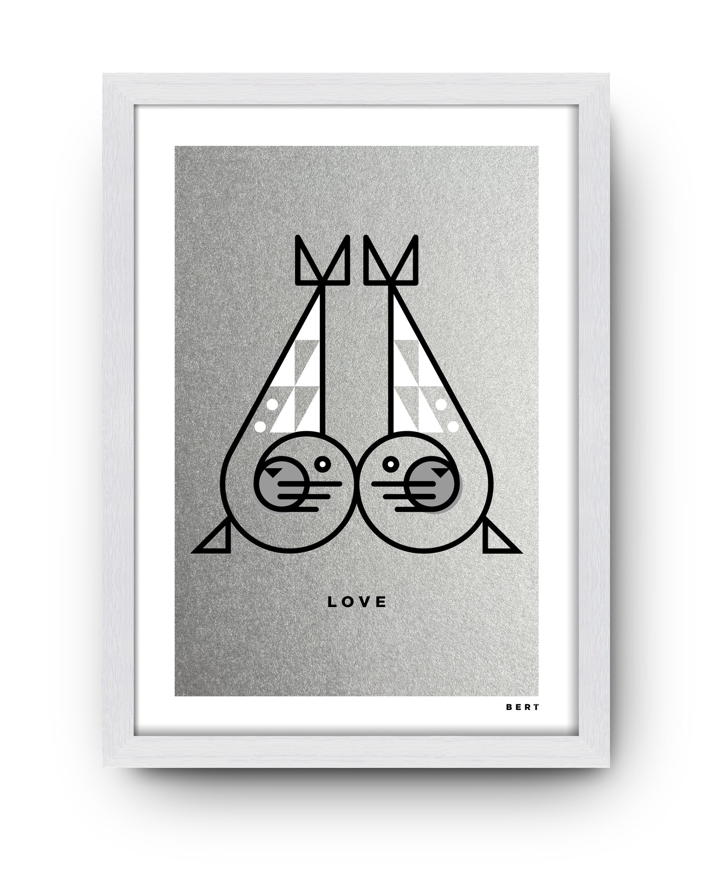 SEALS SILVER LOVE | LIMITED EDITION WALL ART