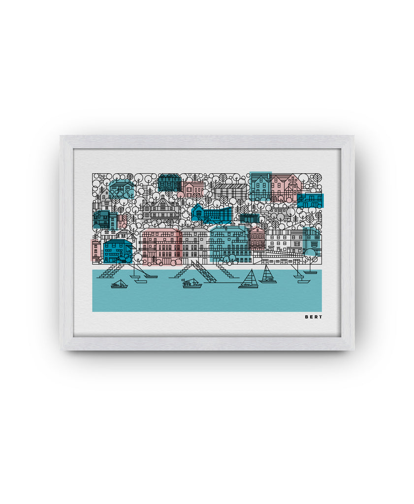SALCOMBE HOUSES | LIMITED EDITION WALL ART