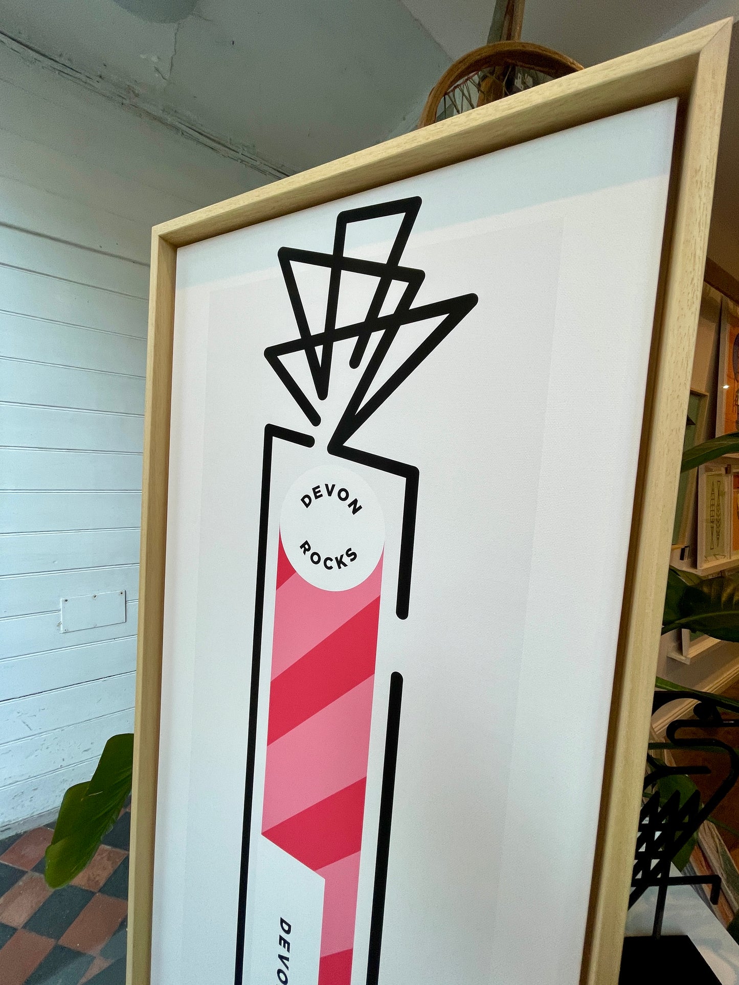 New! Devon Rocks | Large Framed Canvas