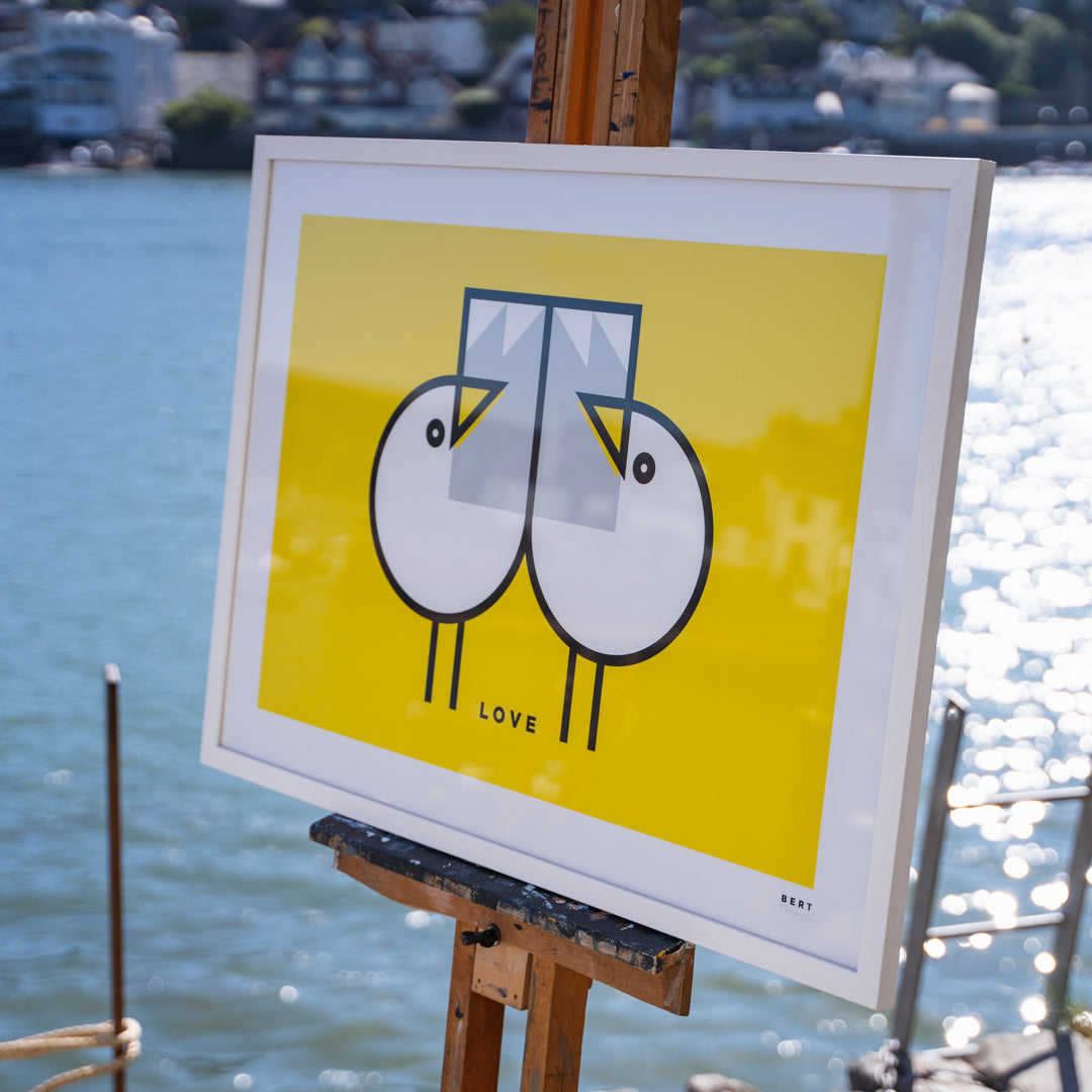 GULLS LOVE YELLOW  | OPEN EDITION WALL ART