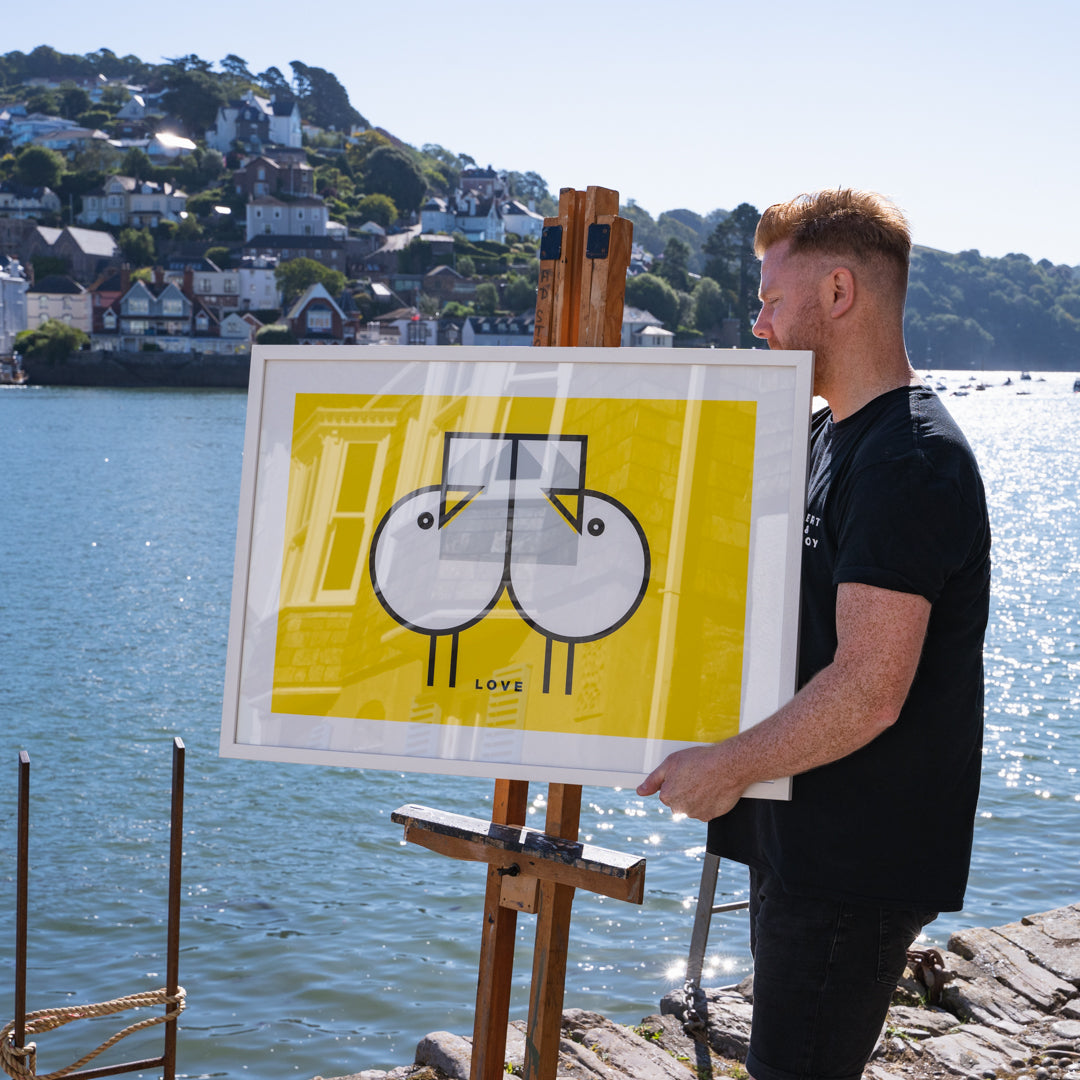 GULLS LOVE YELLOW  | OPEN EDITION WALL ART