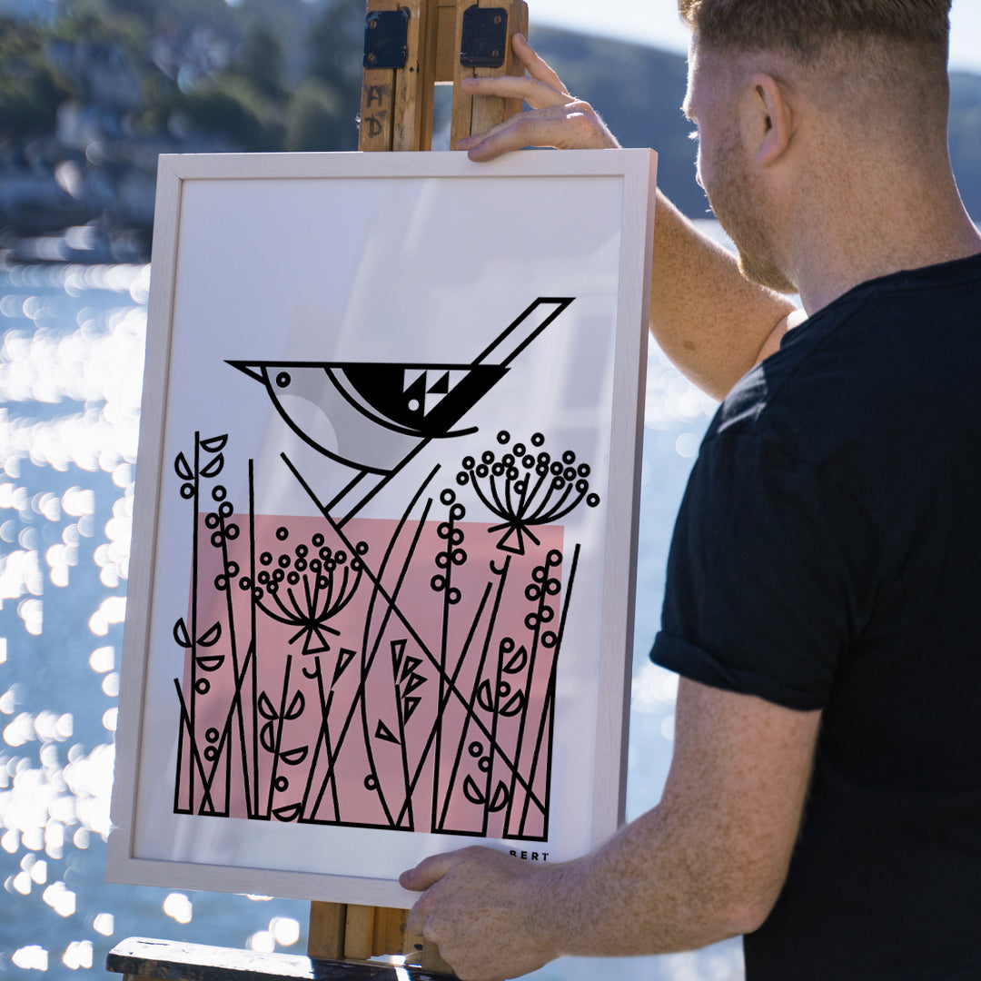 New! Birds & Botanicals: The Sea Sparrow | Limited Edition Wall Art