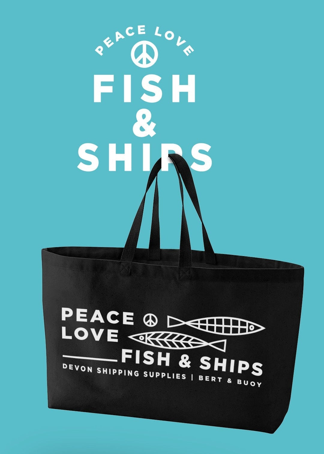PEACE, LOVE, FISH + SHIPS BAG