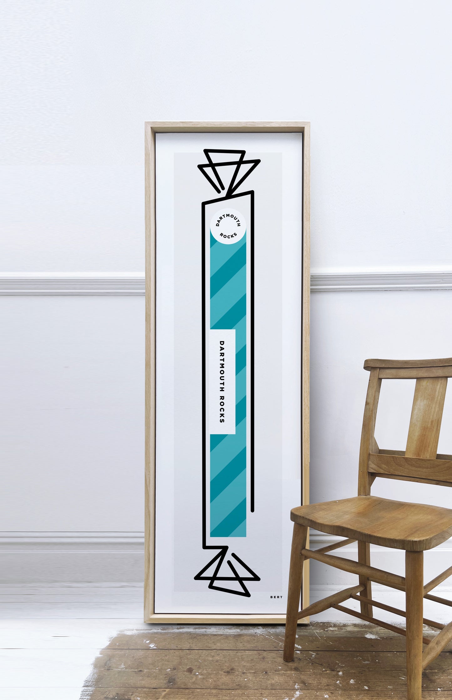 New! Dartmouth Rocks | Large Framed Canvas