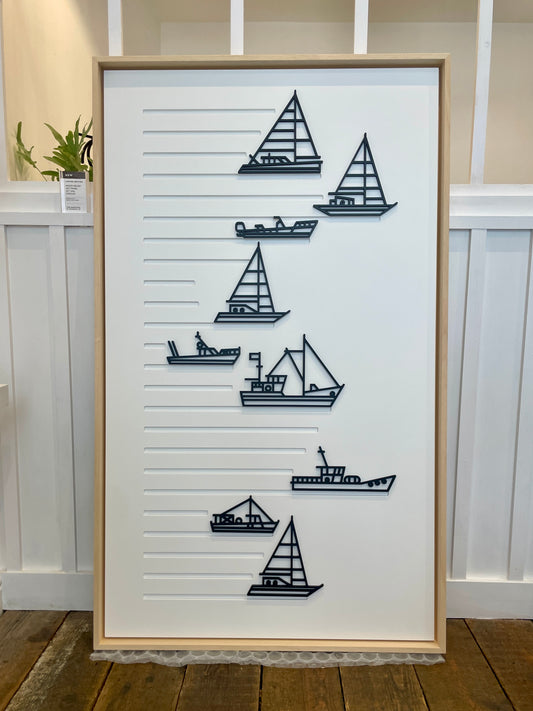 New! Set Sail Portrait | Wood Relief Art
