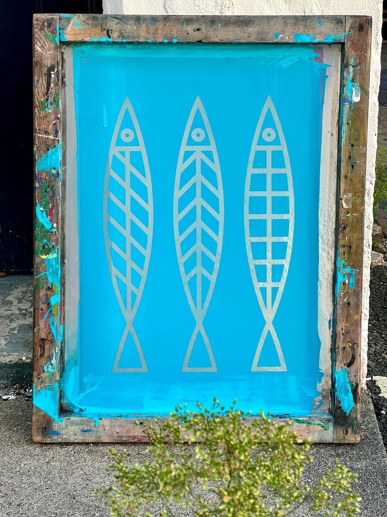 NEW LISTING! ONE-OF-A-KIND SCREEN ART  | FINE FISH