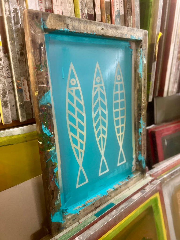 NEW LISTING! ONE-OF-A-KIND SCREEN ART | FINE FISH | Bert & Buoy