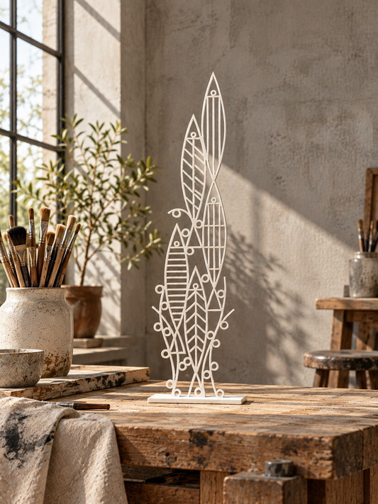 Fine Fish White Sculpture