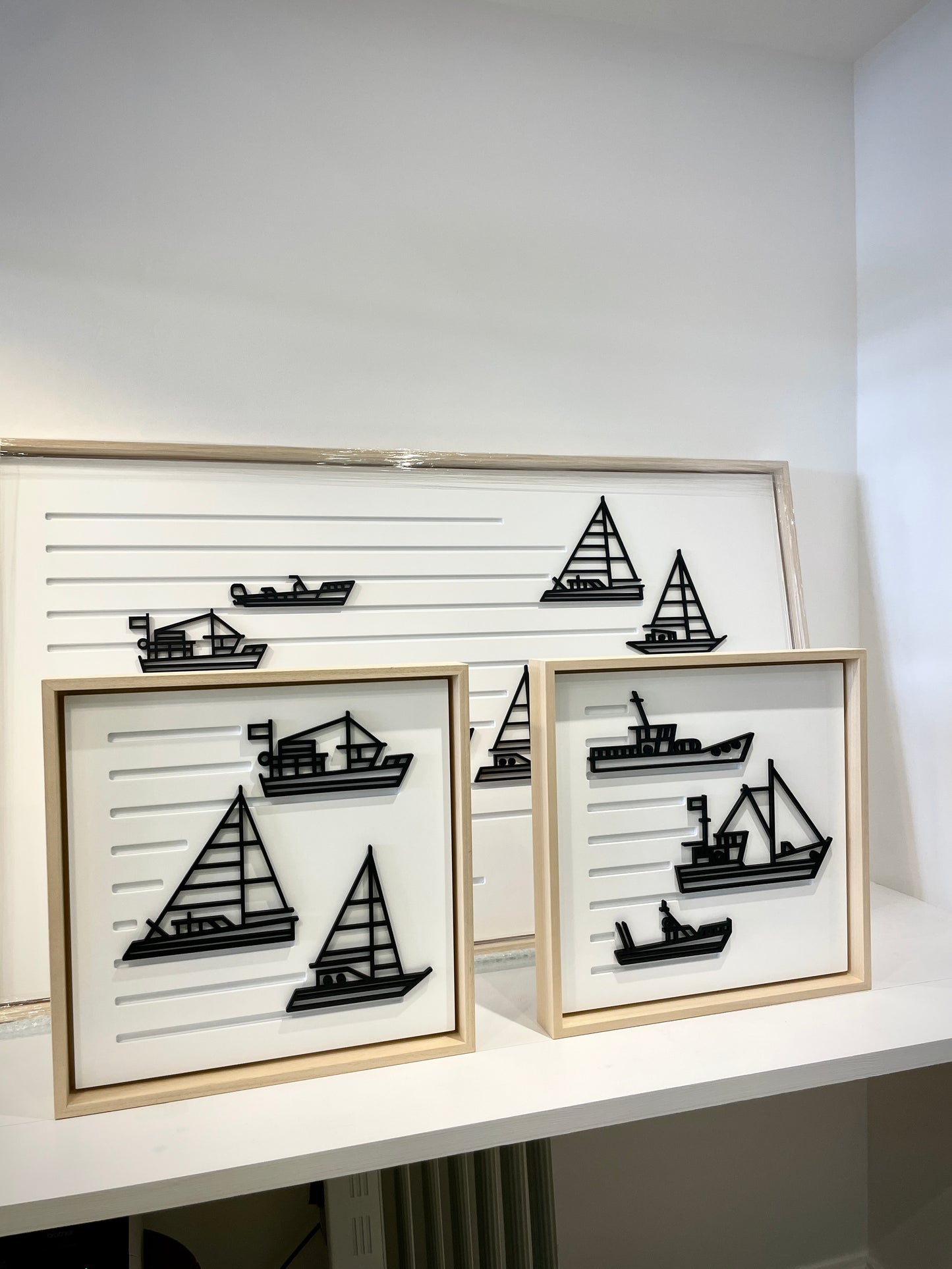 New! Set Sail - Part 1 | 3 Boat Wood Relief