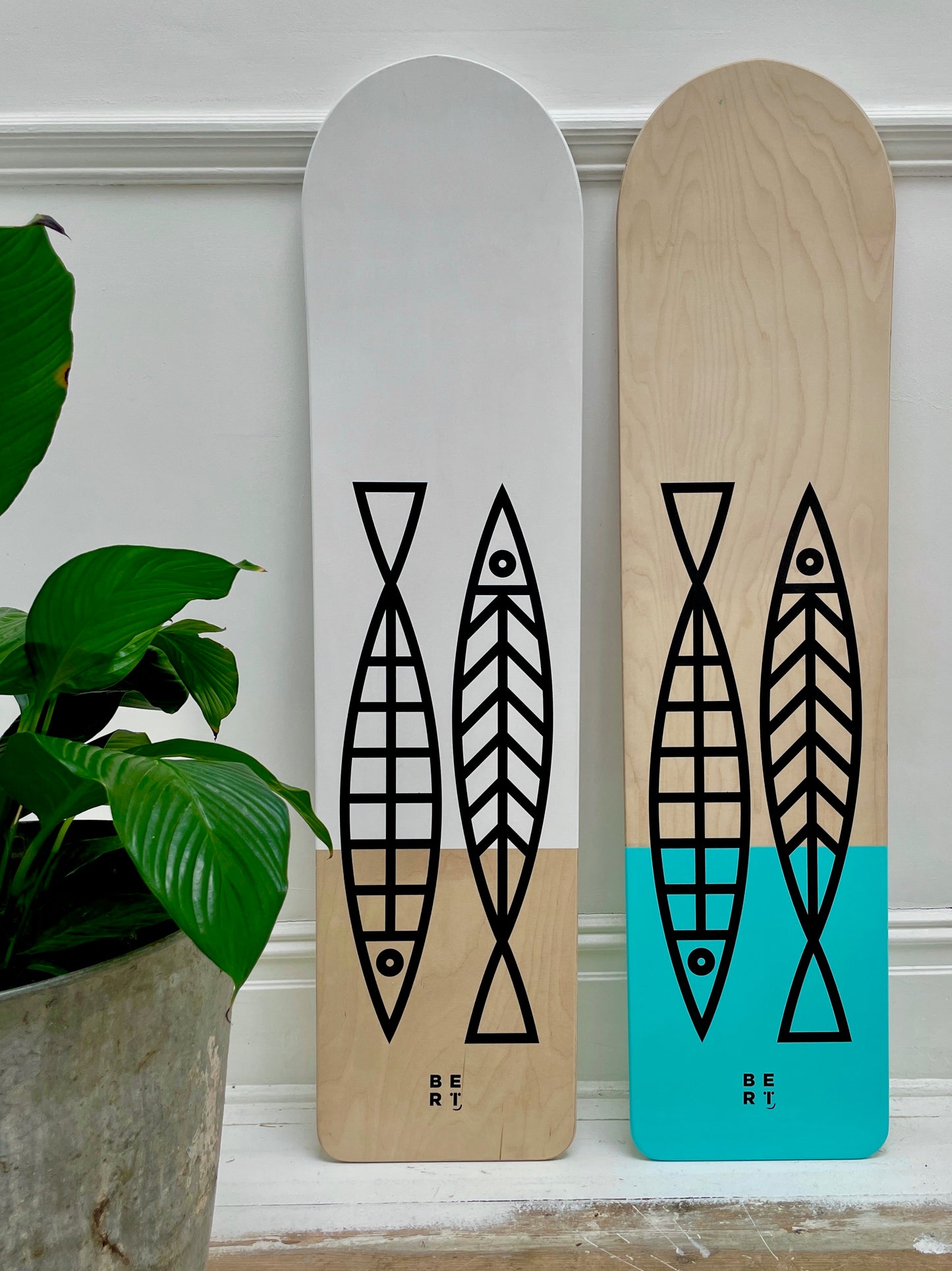 Limited Edition • Fine Fish White Bellyboard • Screen Printed & Artist Signed