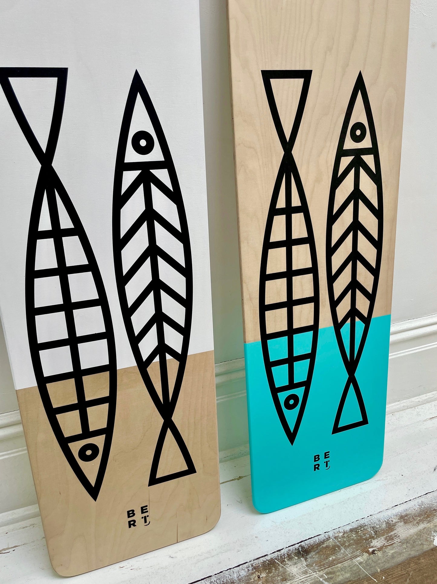 Limited Edition • Fine Fish White Bellyboard • Screen Printed & Artist Signed