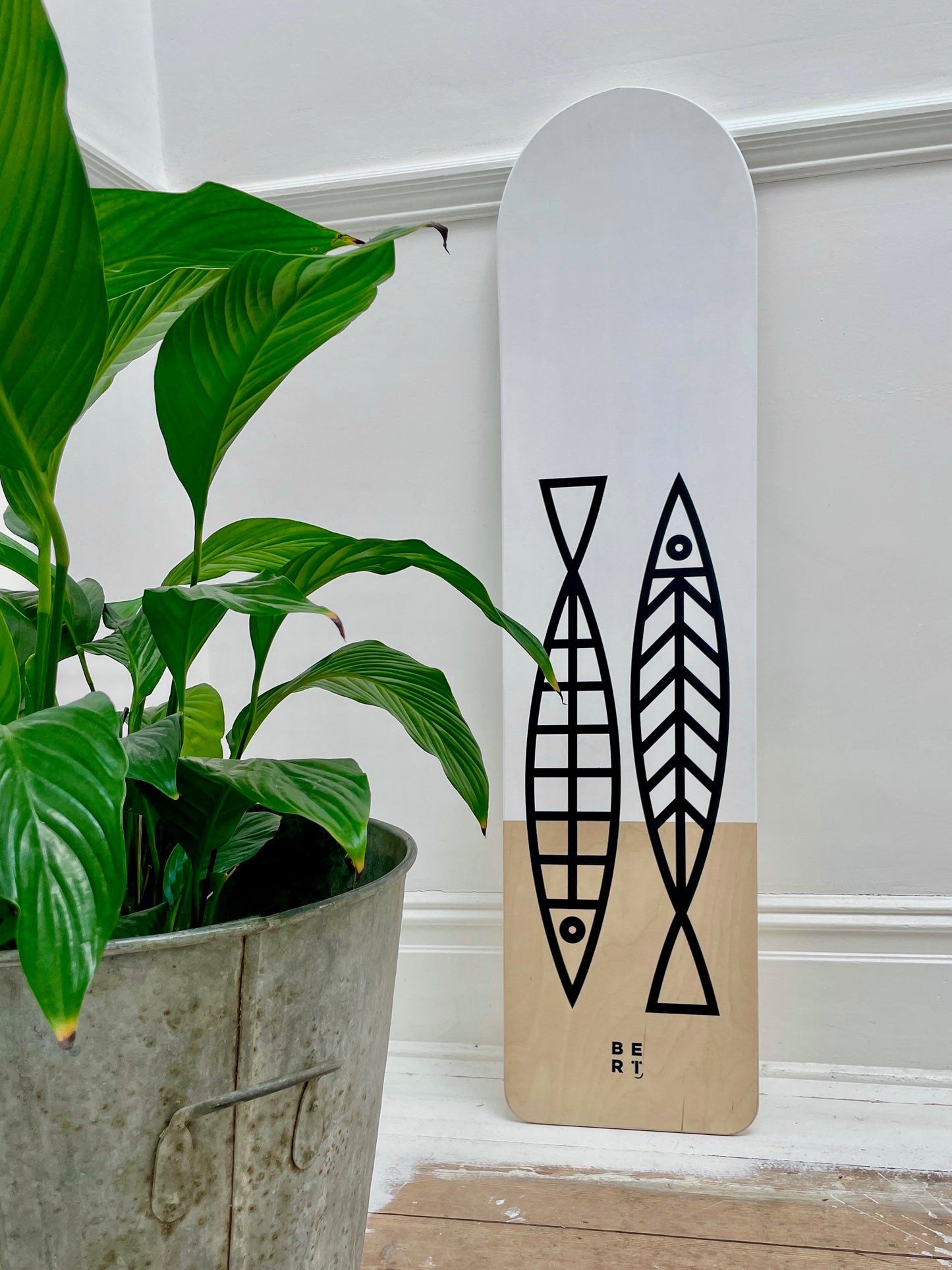 Limited Edition • Fine Fish White Bellyboard • Screen Printed & Artist Signed