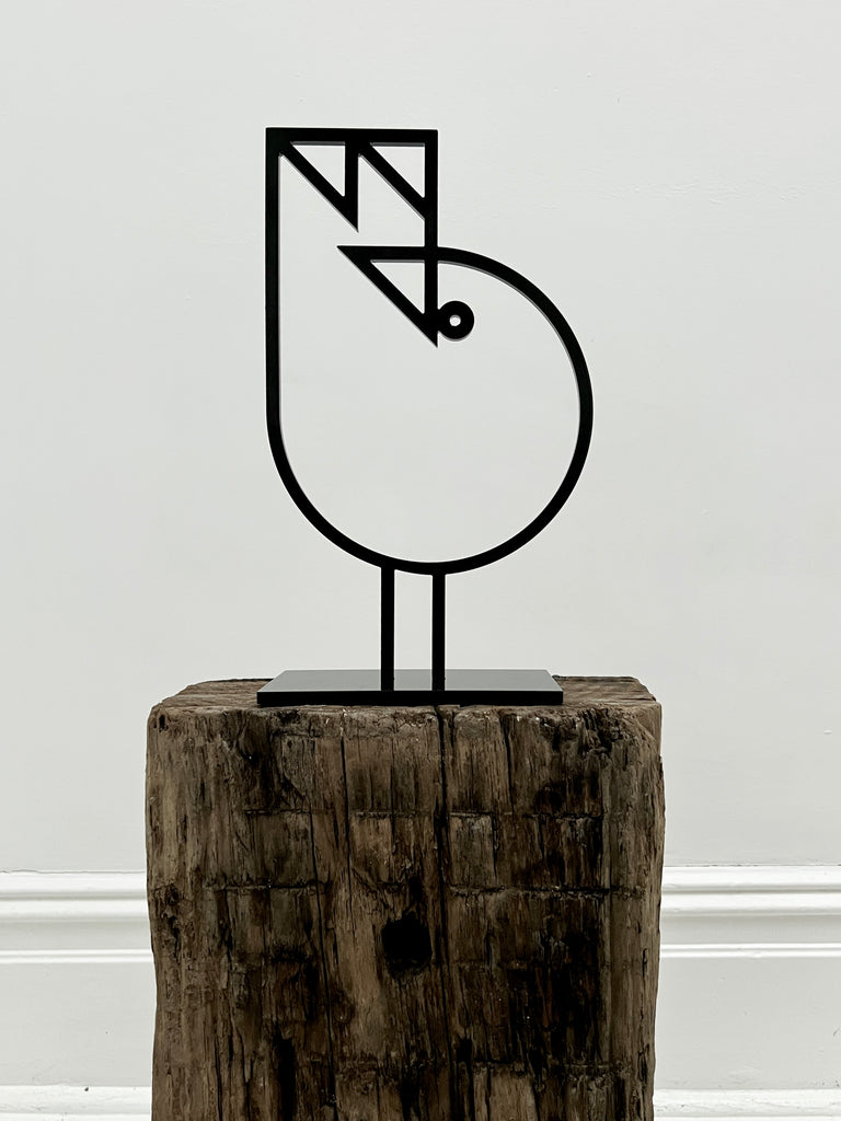 Bert Fowler | Great Gull Line Art Metal Sculpture