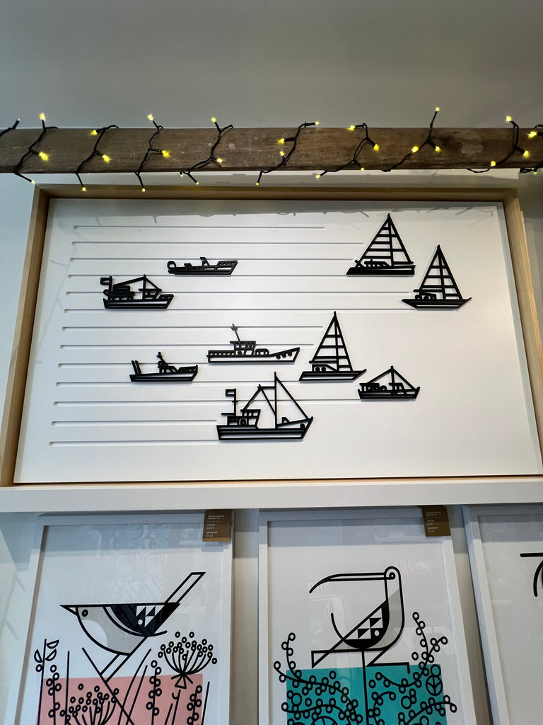 New! Set Sail | Large Wood Relief Art