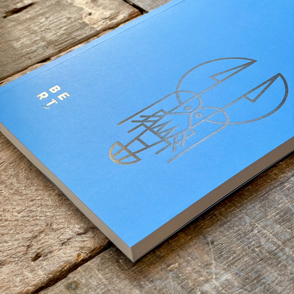 Bert Fowler Lobster Notebook | A5 100 Plain Pages