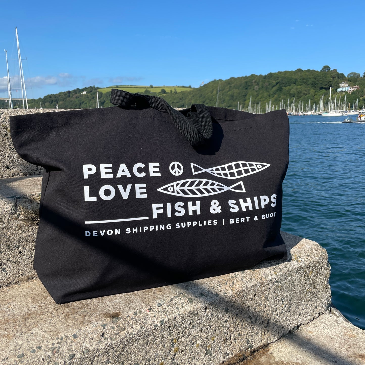 PEACE, LOVE, FISH + SHIPS BAG