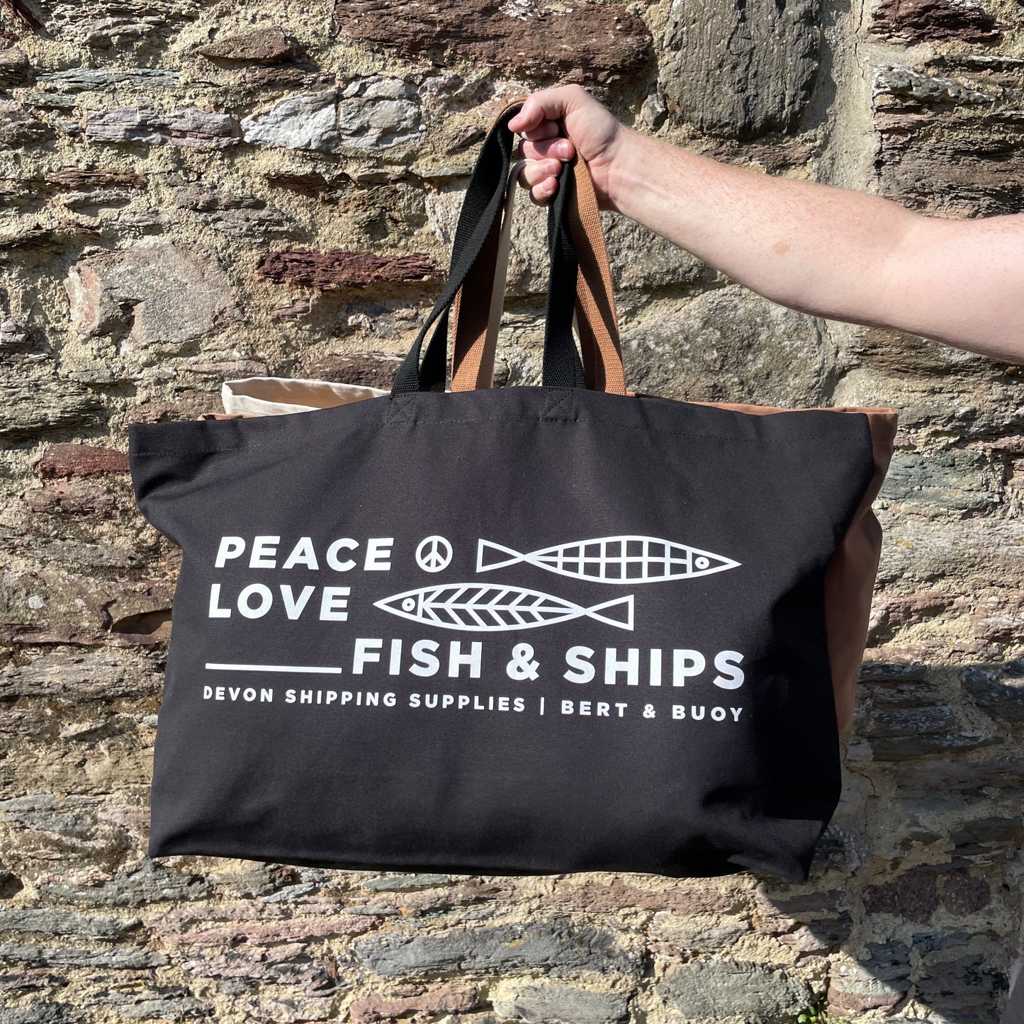 PEACE, LOVE, FISH + SHIPS BAG