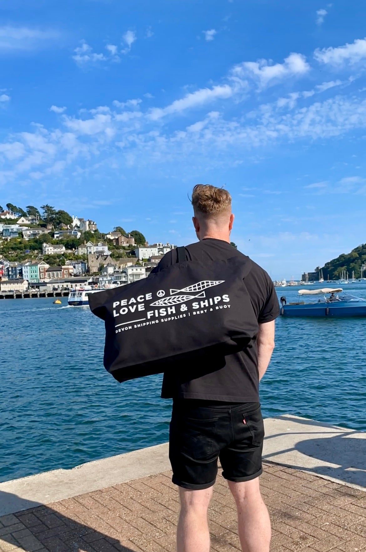 PEACE, LOVE, FISH + SHIPS BAG