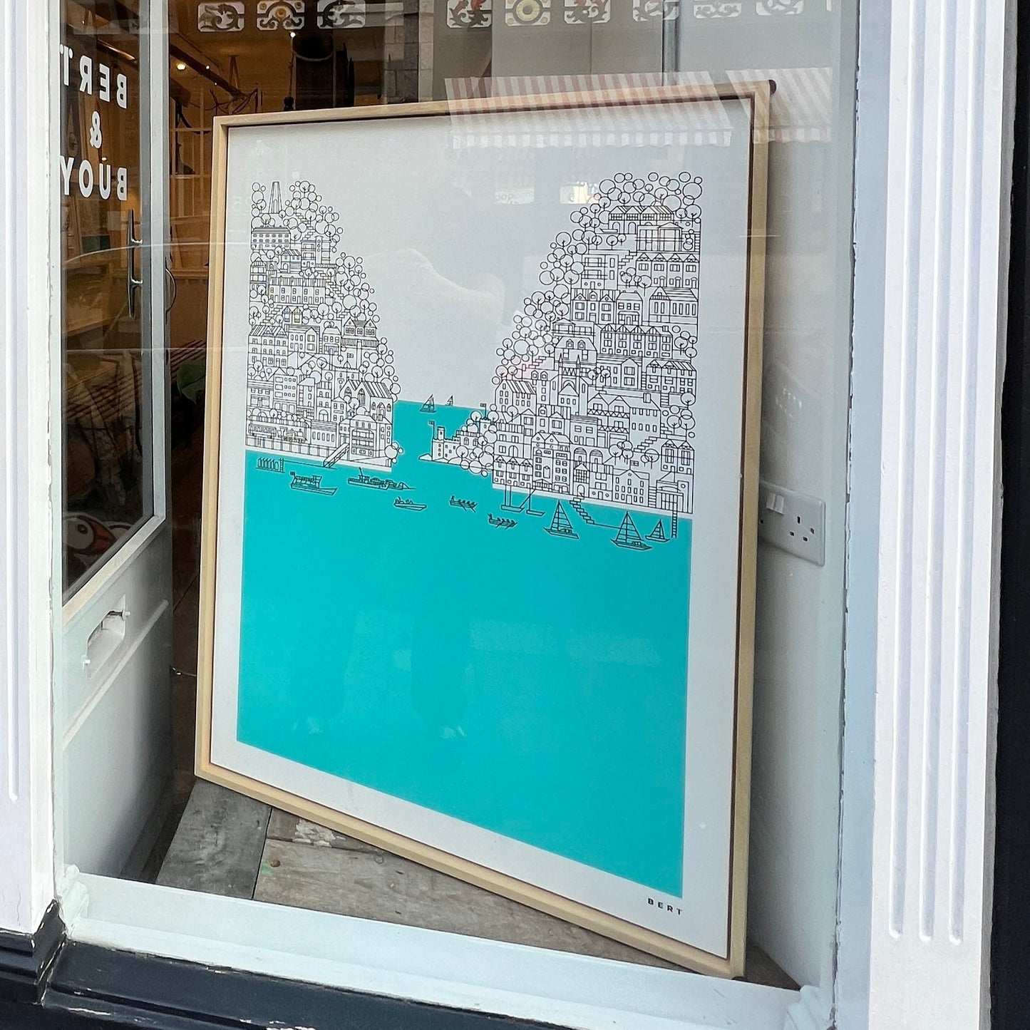 New! Dartmouth to Kingswear | Large Framed Canvas
