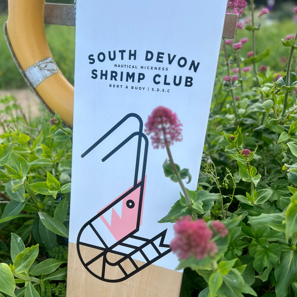 New! Limited Edition | South Devon Shrimp Club Bellyboard | Screen Printed & Artist Signed