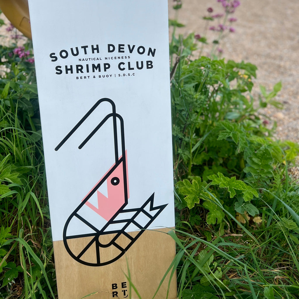 New! Limited Edition | South Devon Shrimp Club Bellyboard | Screen Printed & Artist Signed
