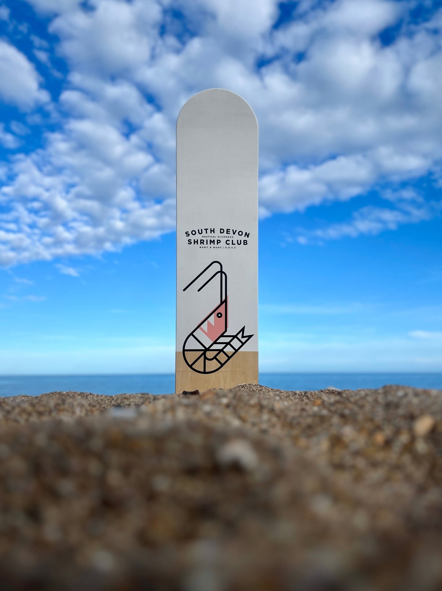 Limited Edition • South Devon Shrimp Club Bellyboard • Screen Printed & Artist Signed