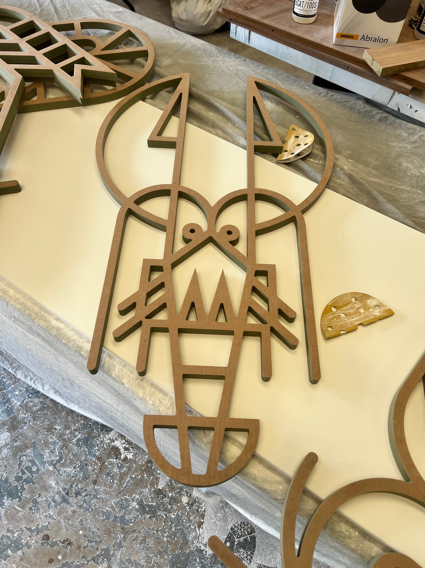 New! Lush Lobster Blue | Wood Relief Art