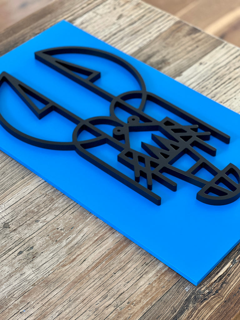 New! Lush Lobster Blue | Medium Wood Relief