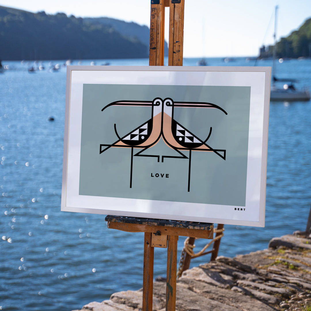 COUPLE OF CURLEWS | LIMITED EDITION WALL ART