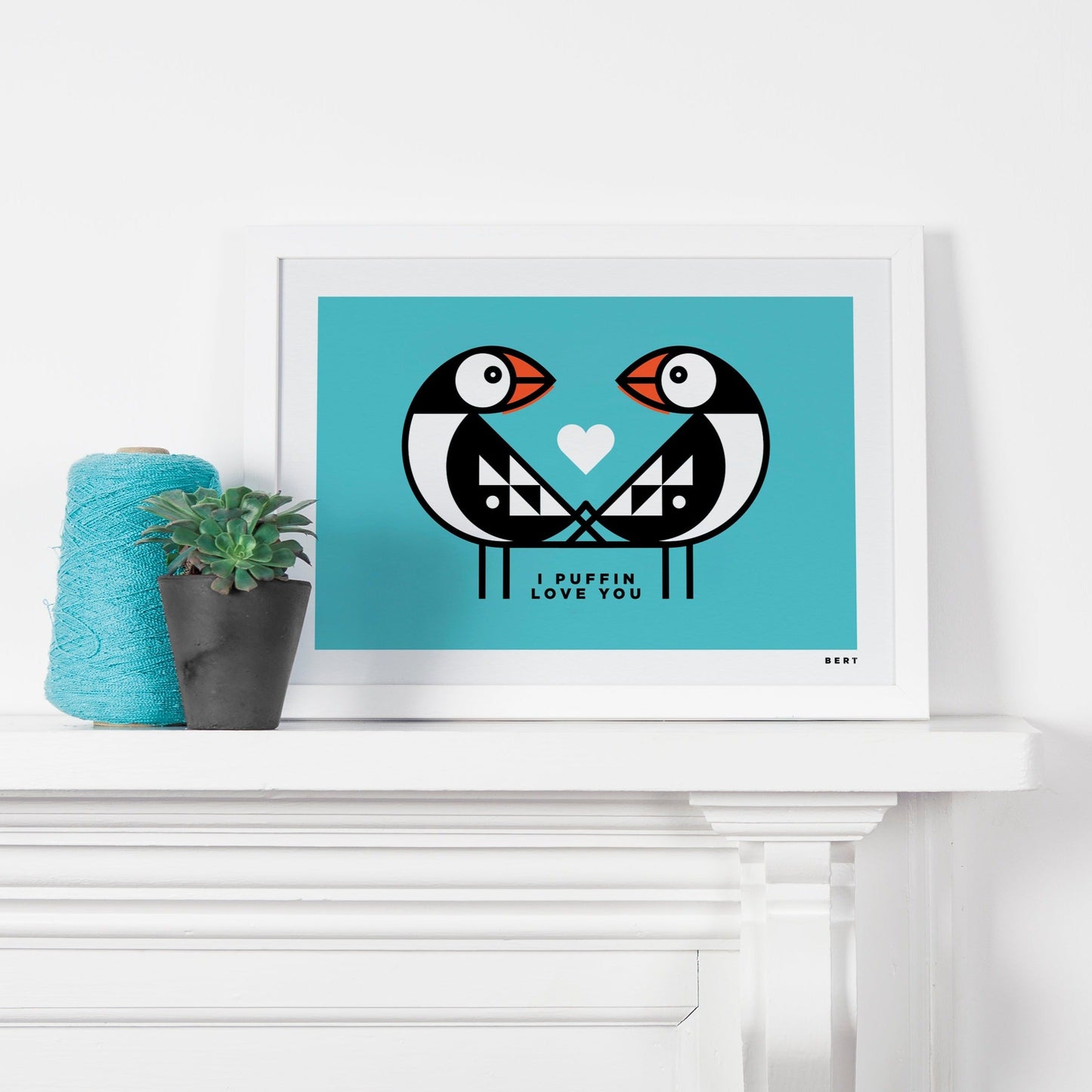 I PUFFIN LOVE YOU | LIMITED EDITION ART PRINT | VALENTINES OFFER