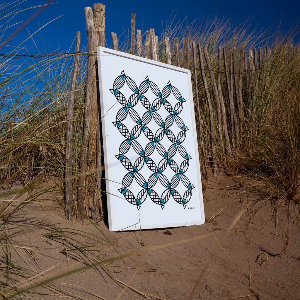Studio Archive Sale - A2 Mighty Mackerel Screen Print