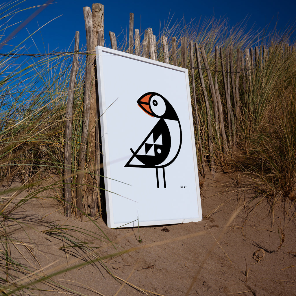 STUDIO OUTLET | A1 FRAMED ART | PETITE PUFFIN