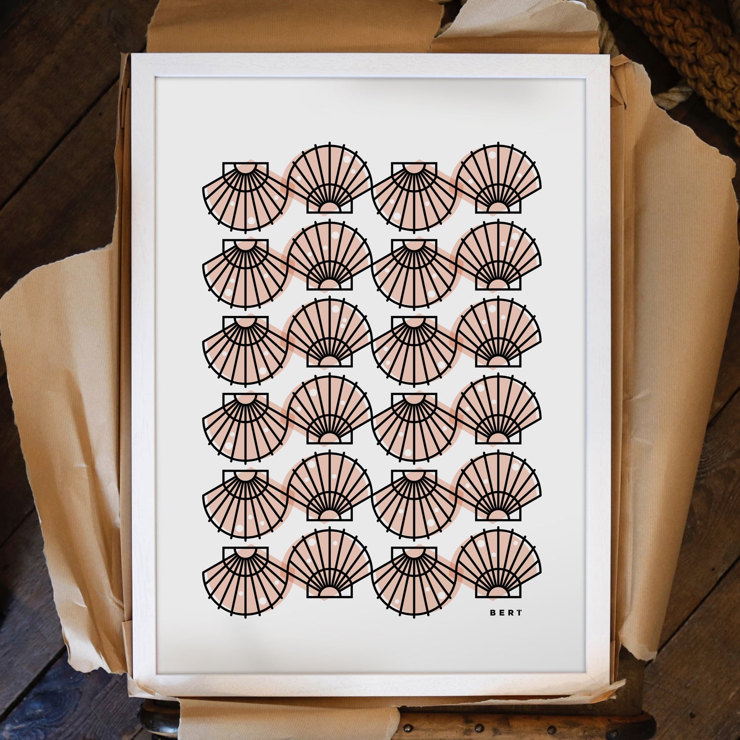 SCALLOP PATTERN | OPEN EDITION WALL ART