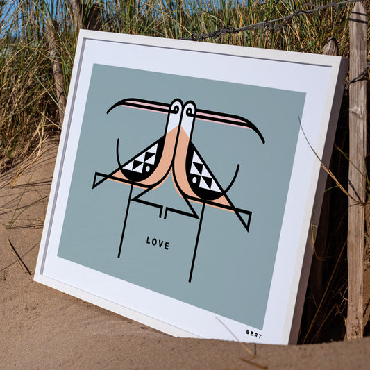 COUPLE OF CURLEWS | LIMITED EDITION WALL ART