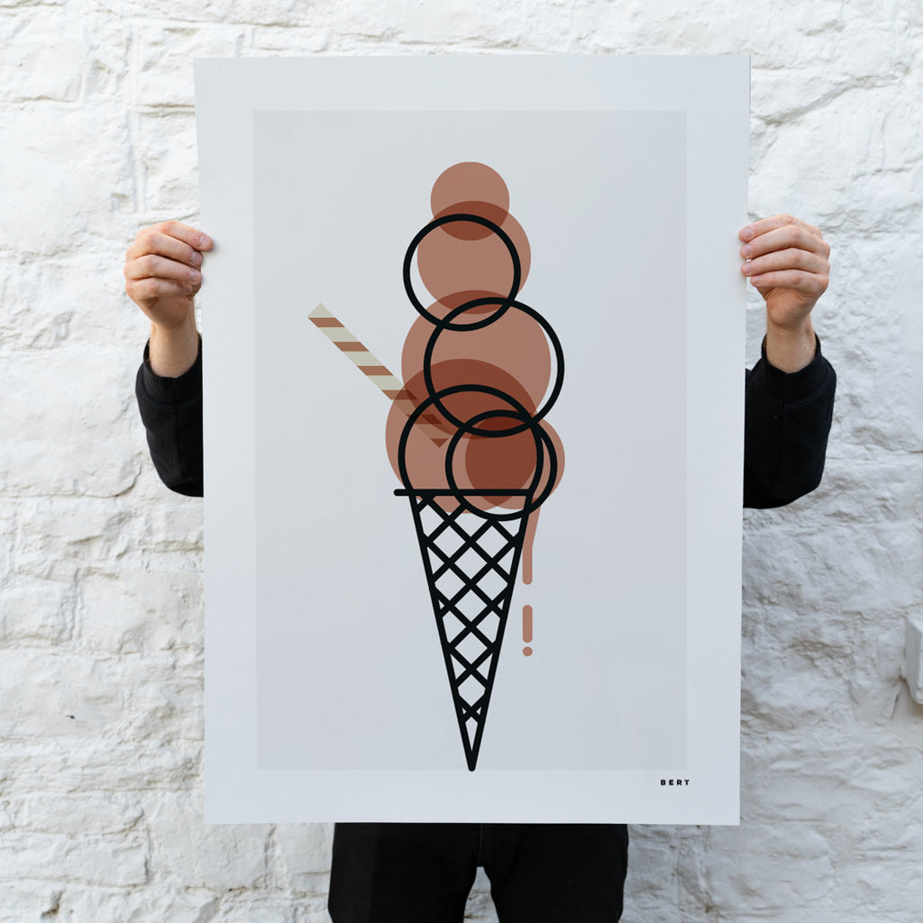 50% Off XL Prints | Chocolate Ice Cream