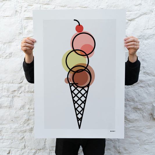 NEAPOLITAN ICE CREAM | SPECIAL EDITION WALL ART