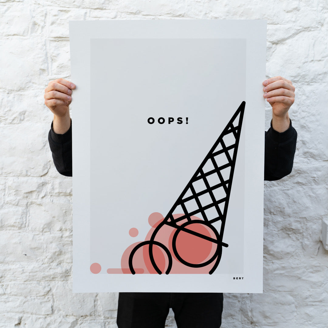 OOPS!! ICE CREAM | SPECIAL EDITION WALL ART