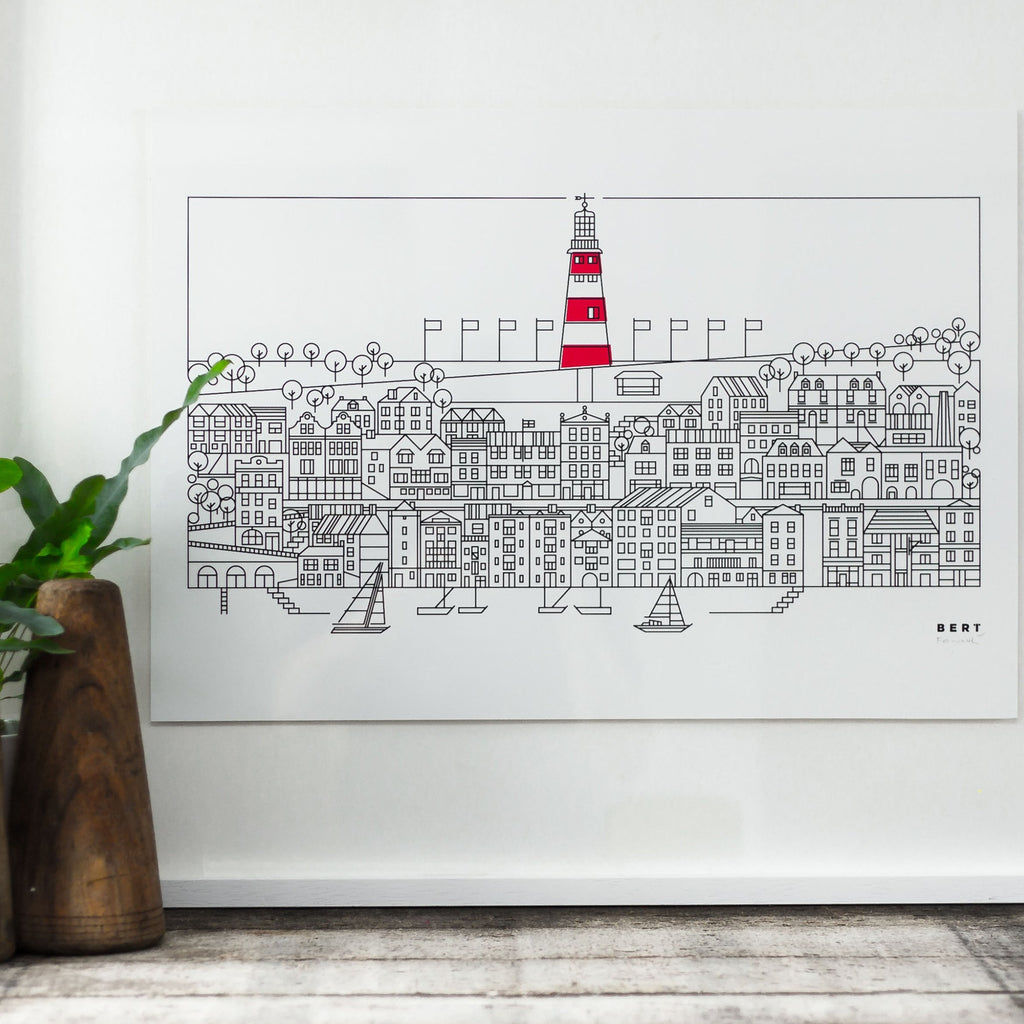 Studio Archive Sale - A2 & A3 & A4 Plymouth Screen Print