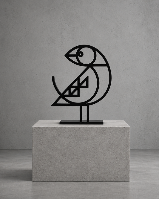 Puffin Sculpture - Black Metalwork by Bert Fowler - Special Edition