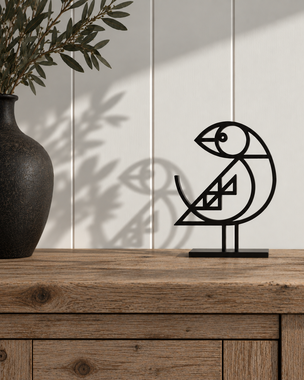 Puffin Sculpture - Black Metalwork by Bert Fowler - Special Edition
