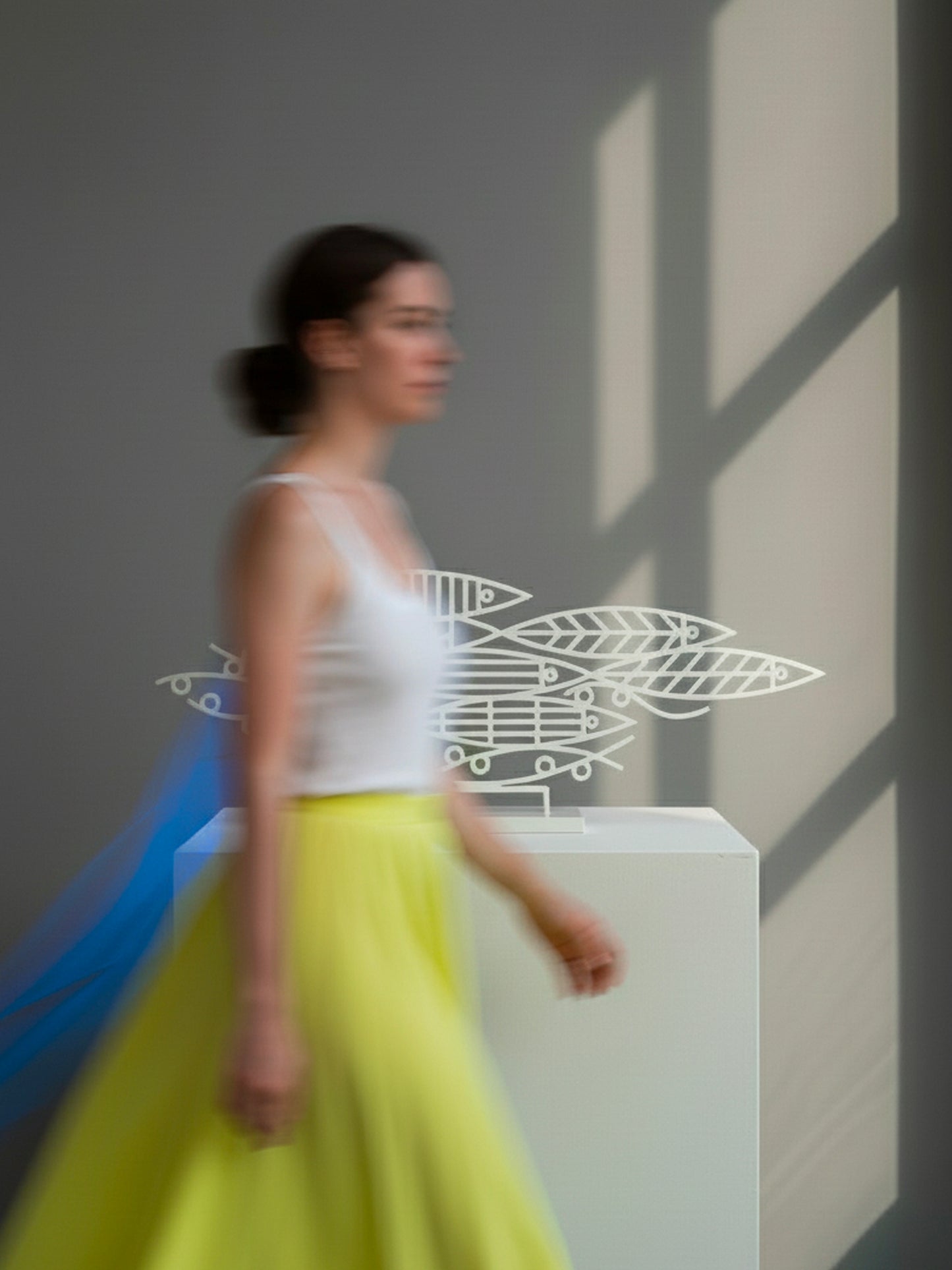 Fish Sculpture Landscape - Black & White Metalwork by Bert Fowler - Limited Edition of 5